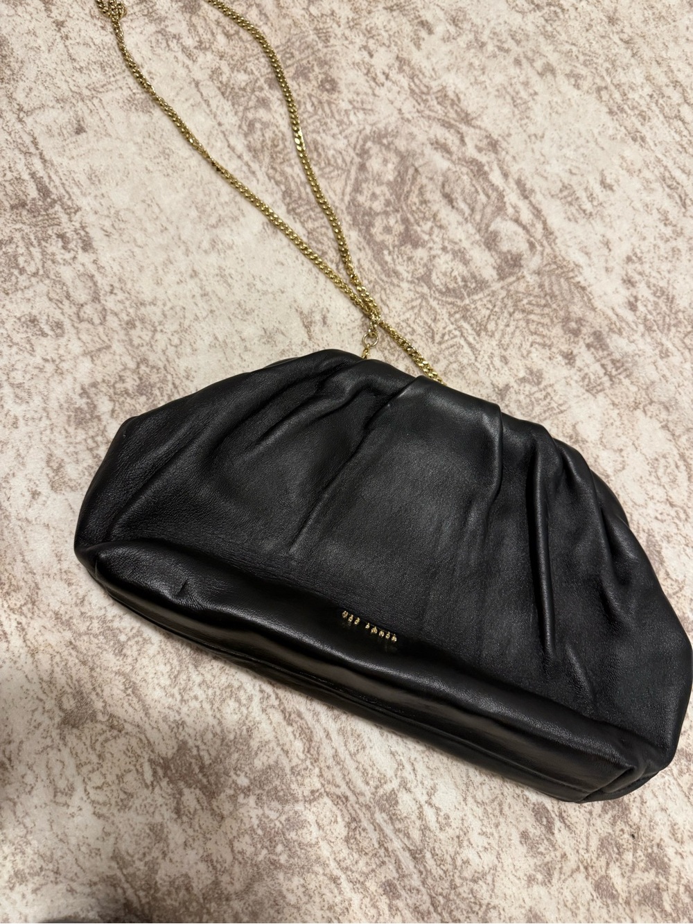 Ted Baker Black Leather Chain Shoulder Bag